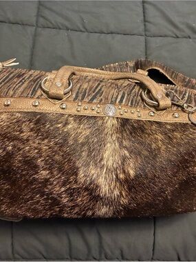 Holy Cow Couture studded shoulder bag with crossbody strap